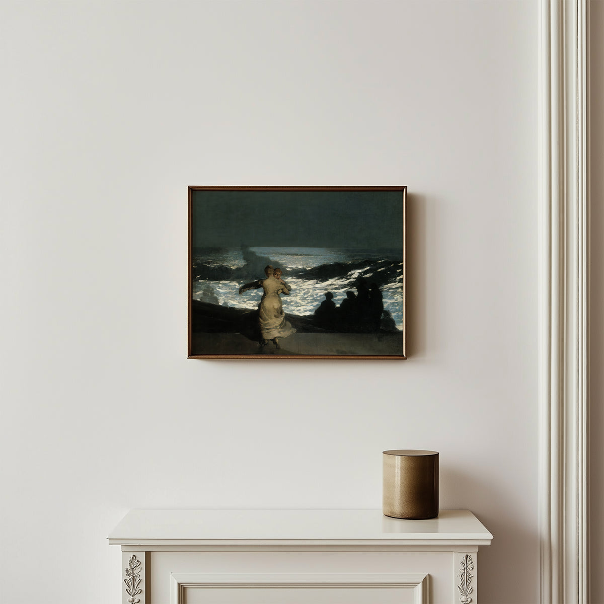The Salt and the Silence by Winslow Homer, framed print mockup