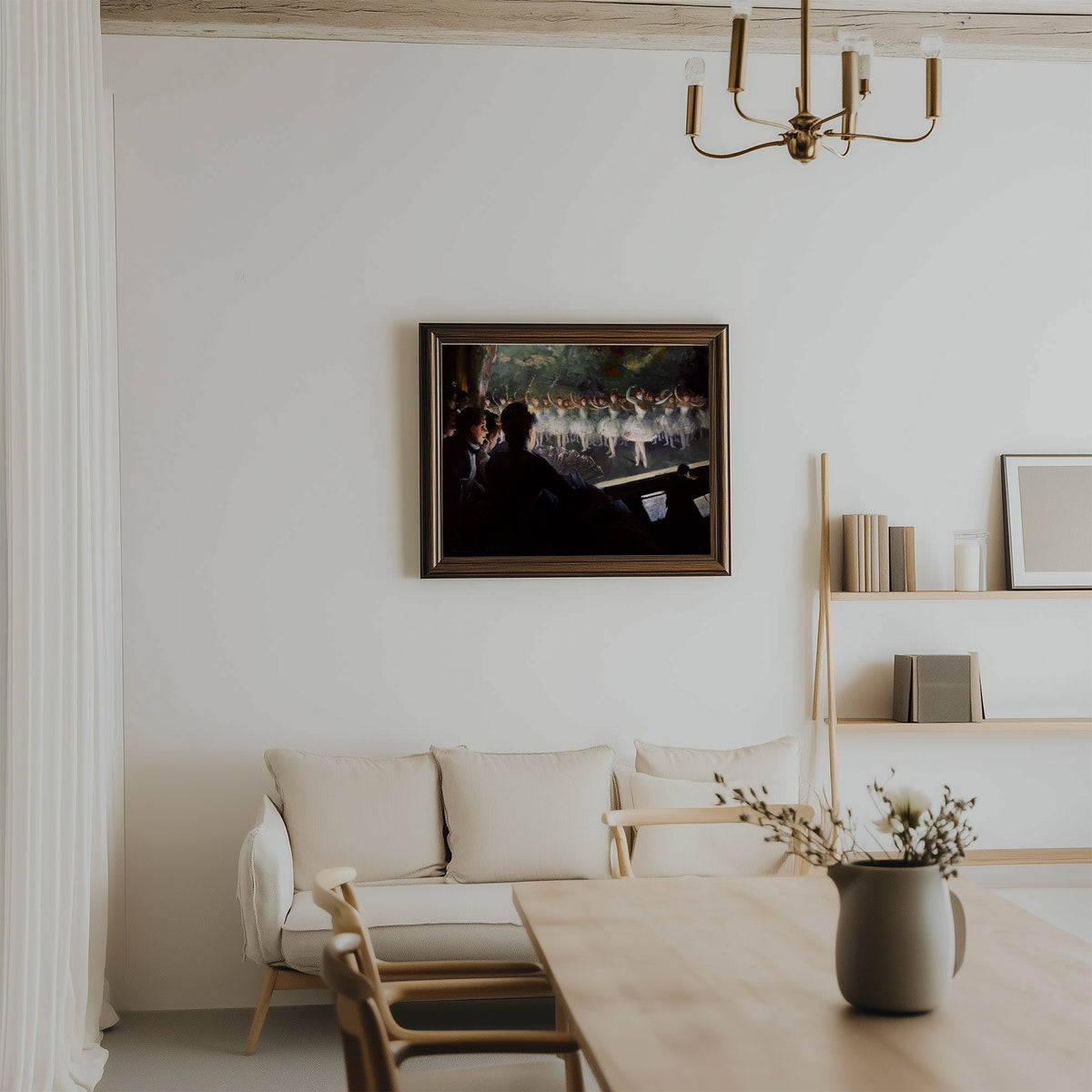 The White Ballet by Everett Shinn, framed print mockup