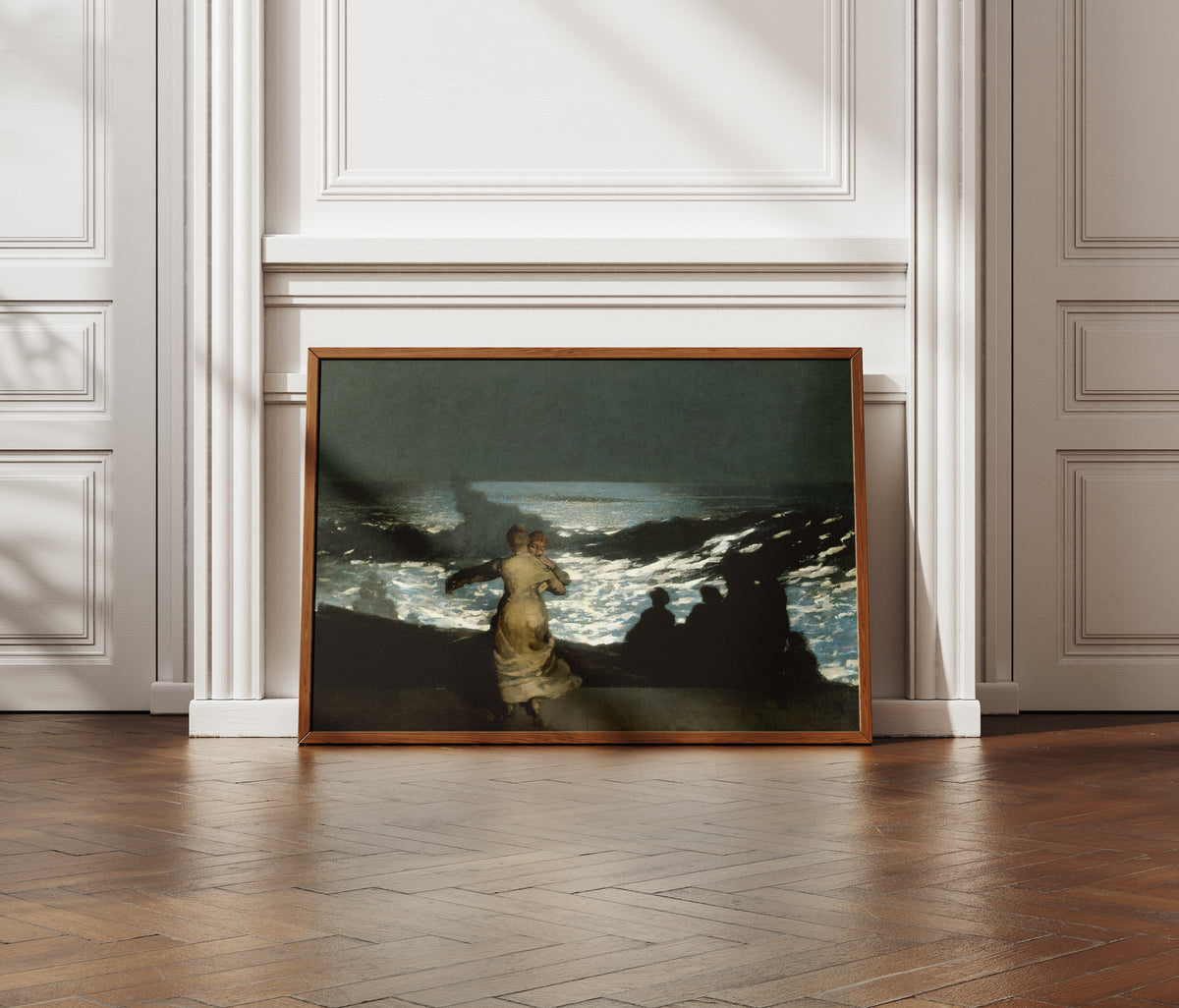 The Salt and the Silence by Winslow Homer, framed print mockup