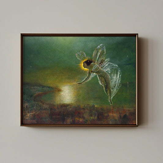 The Luminous Ghost by Atkinson Grimshaw, framed print mockup